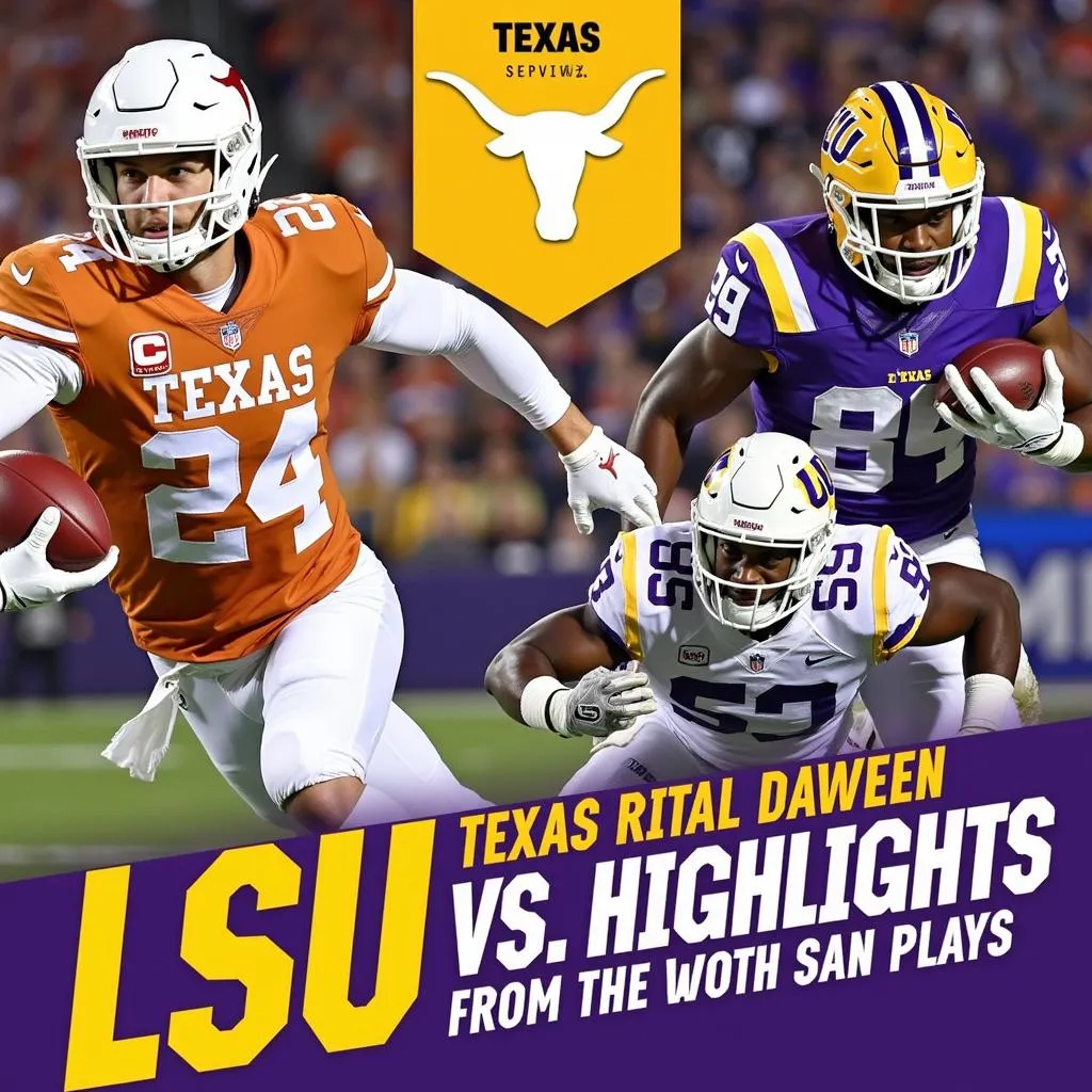 Highlights of the Texas Longhorns vs LSU Tigers from last season