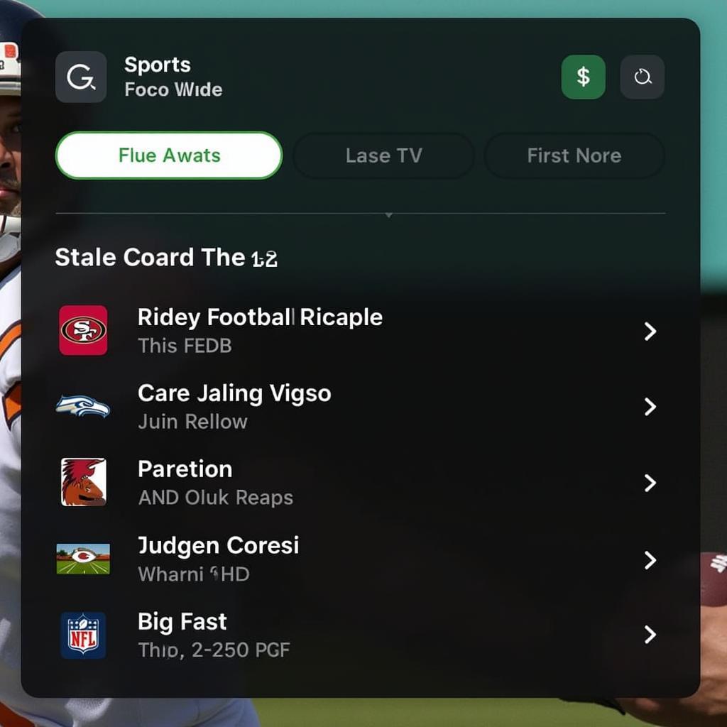 Hulu Live TV Football Guide