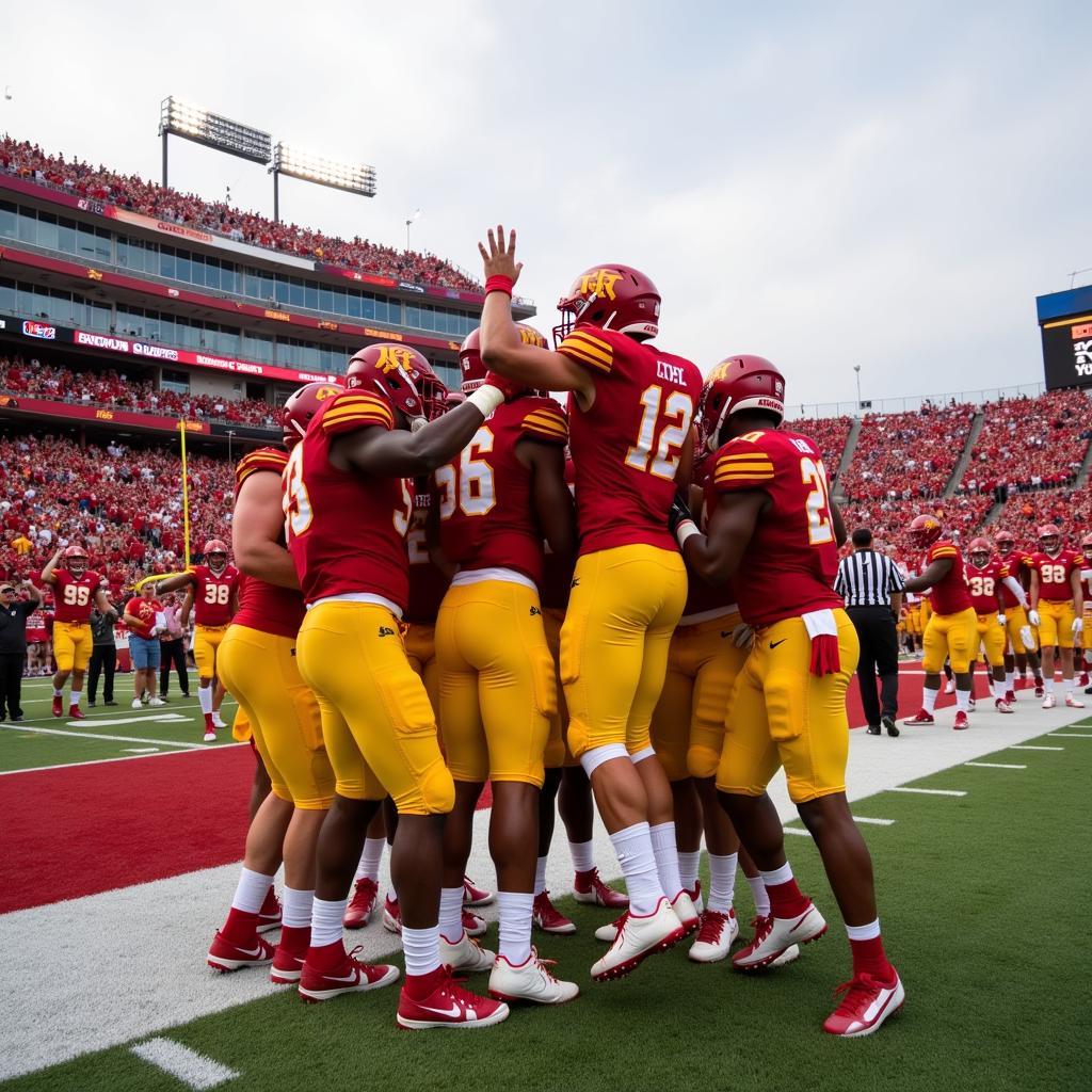 Iowa State Cyclones ăn mừng chiến thắng lịch sử