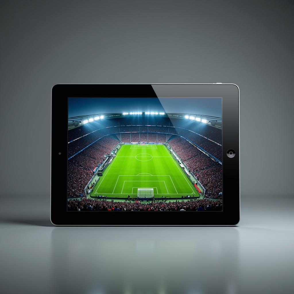 Live football streaming on an iPad