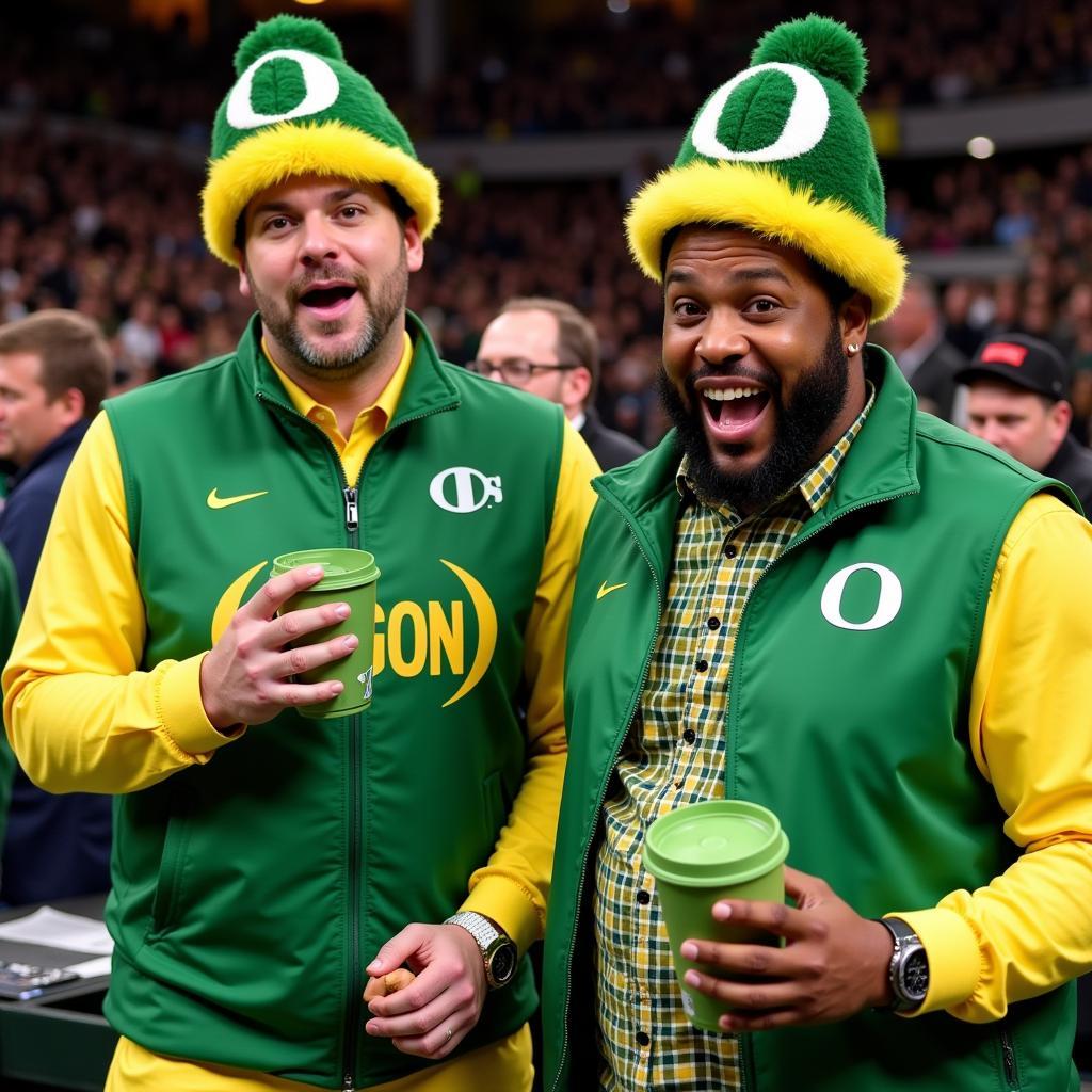 Jason Sudeikis and Kenan Thompson in SNL's Duck Football Sketch