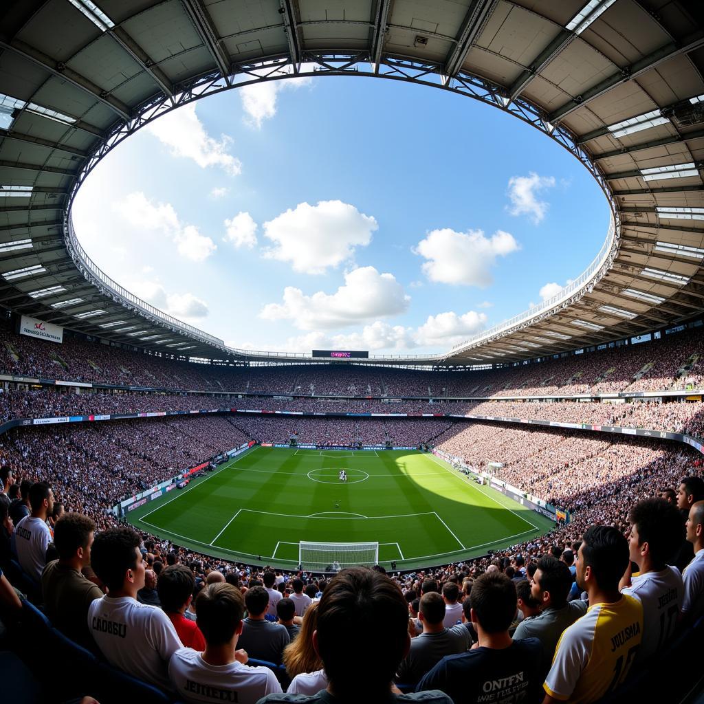 Juventus vs Real Madrid khán đài sùng kĩu