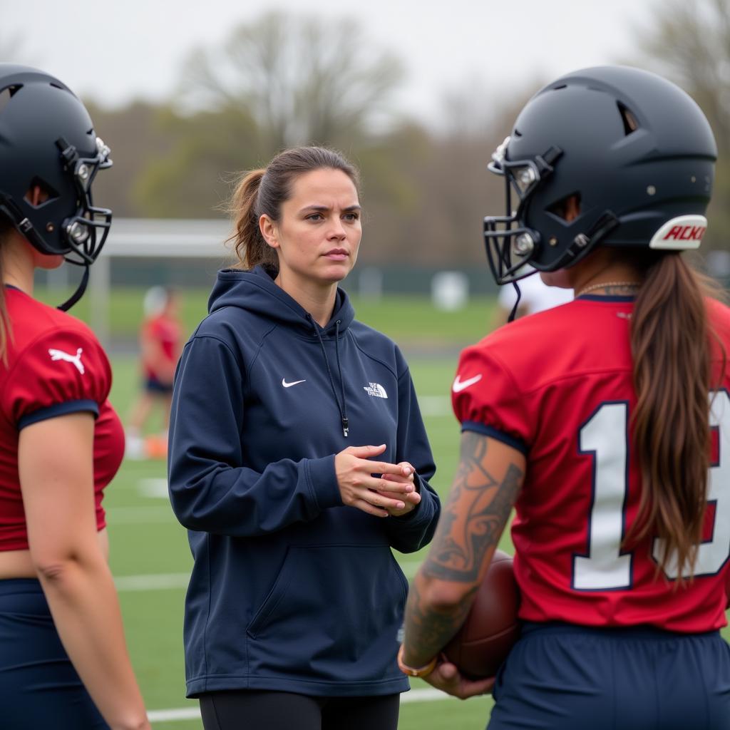 Kelsey coaching football