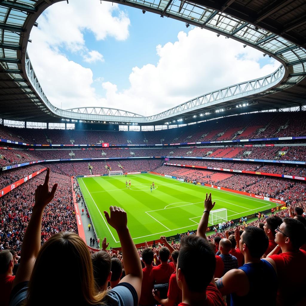 Football Fans Celebrating