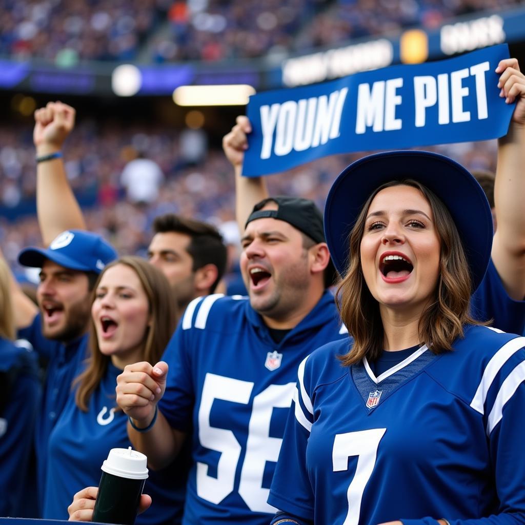 Khán giả cổ vũ cho Indianapolis Colts