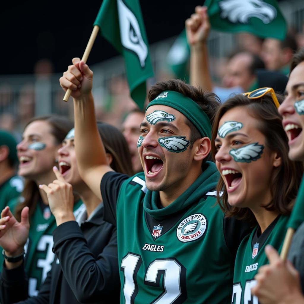 Cổ động viên Philadelphia Eagles cuồng nhiệt