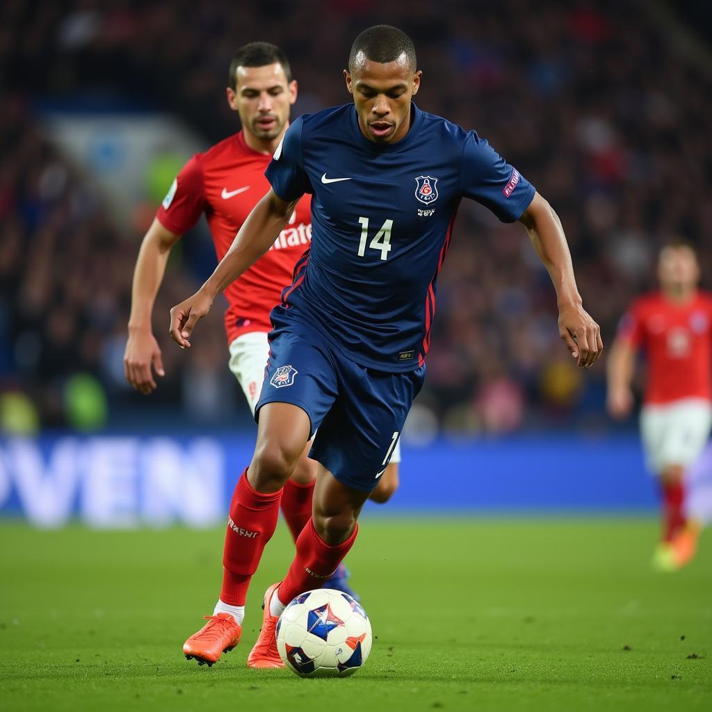 Kylian Mbappé in Action