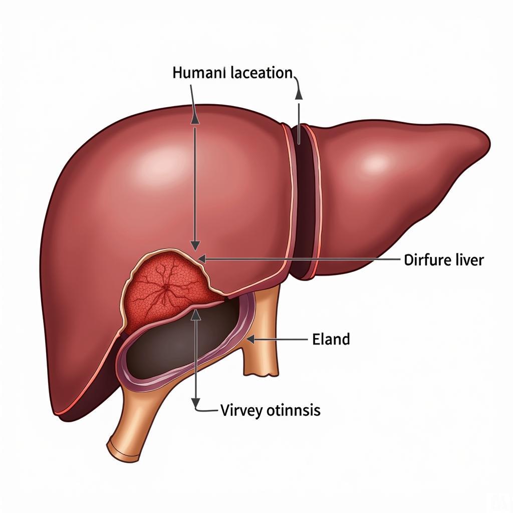 Illustration of a Lacerated Liver