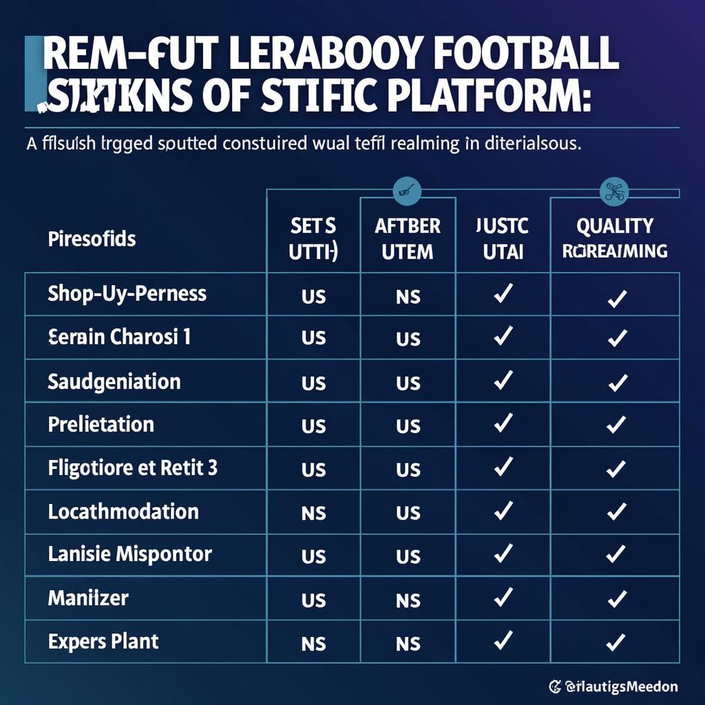 Legal Football Streaming Platforms: A Comparison