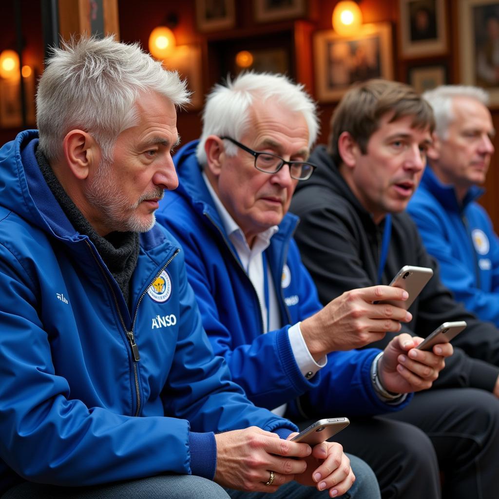 Leicester City Fans Listening to BBC Radio