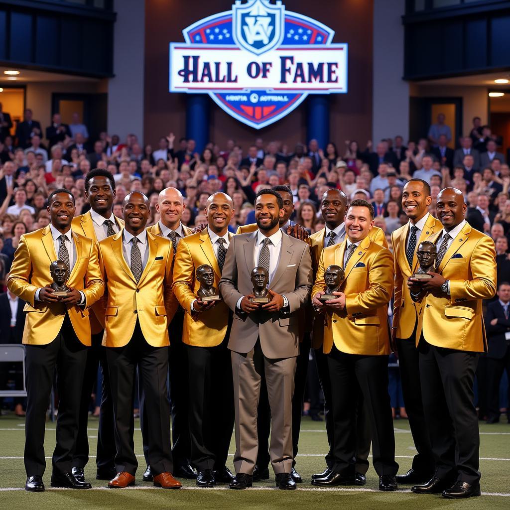 Hall of Fame Inductees Celebrating