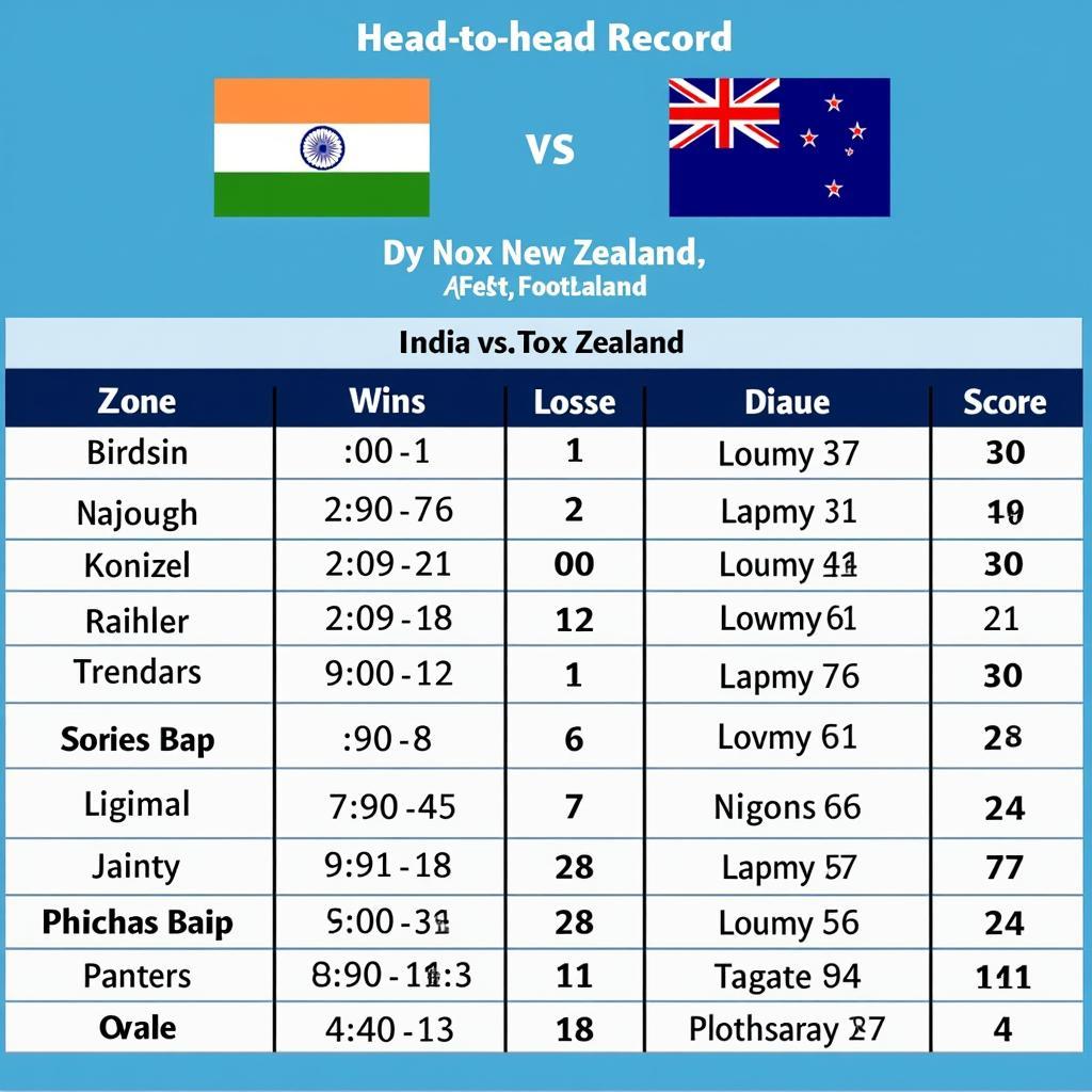 Lịch sử đối đầu giữa India và New Zealand