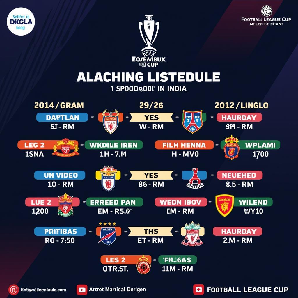 Football League Cup Match Schedule in India