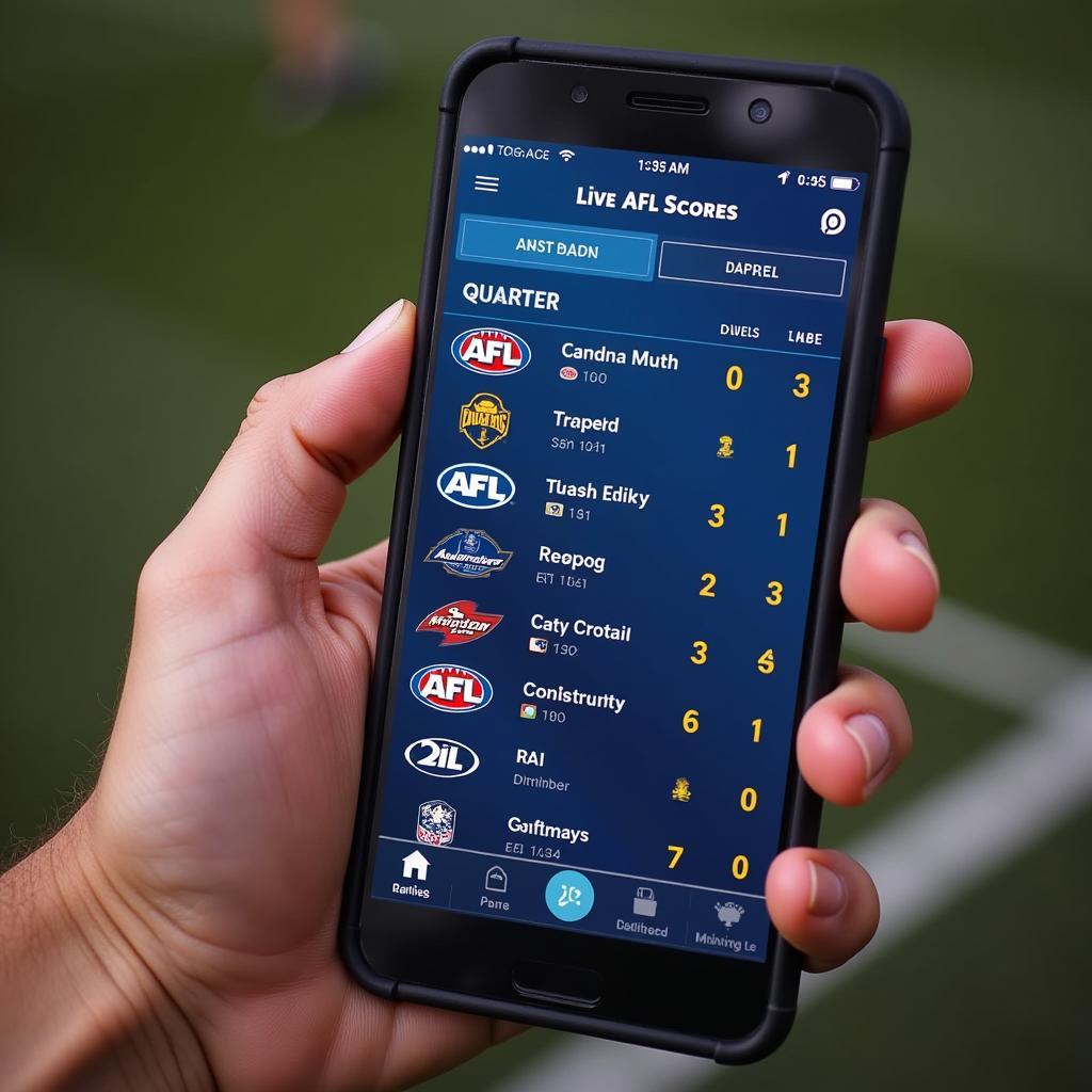 Live AFL Scores on Mobile