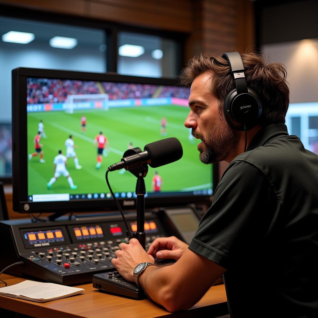 Radio Broadcast of Live Football Commentary