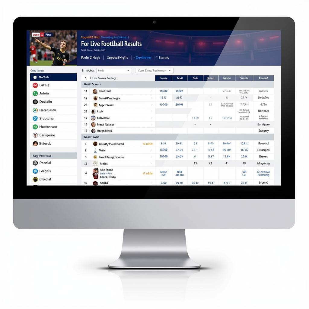 Live Football Results Website