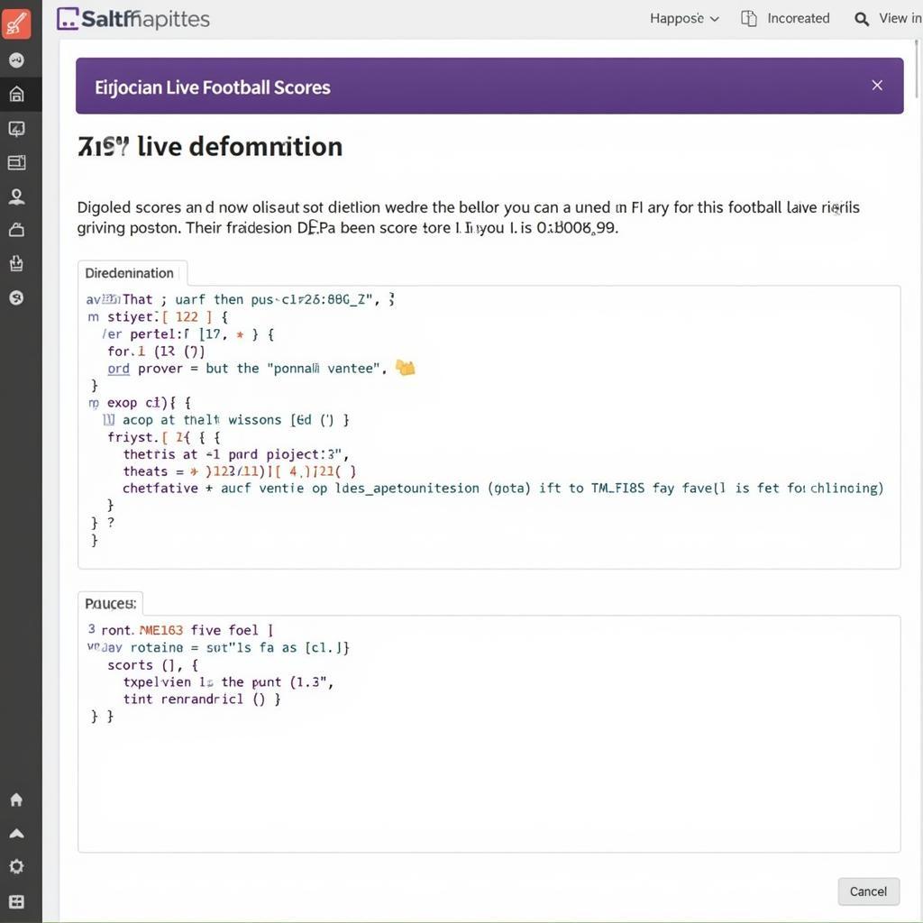 Live Football Score API