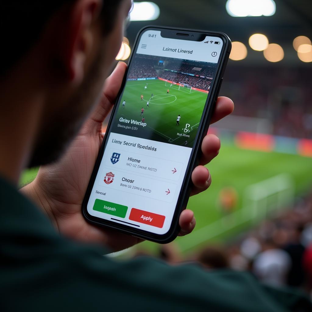 Live Football Scores England on Smartphone