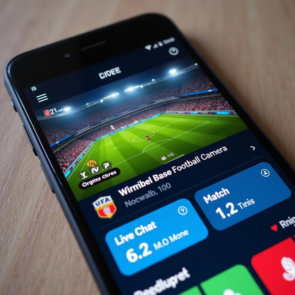 Live Football Streaming App Interface