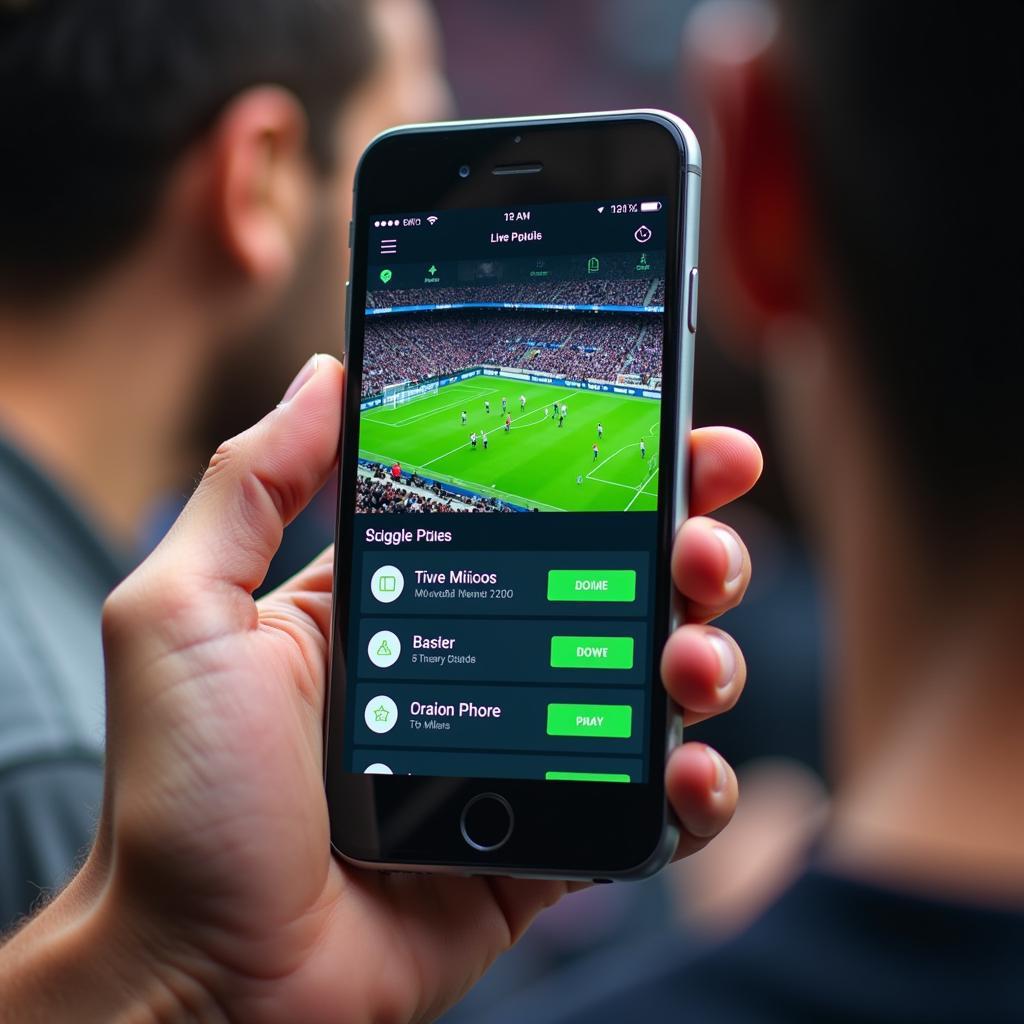 Live Football Streaming Apps on Smartphone