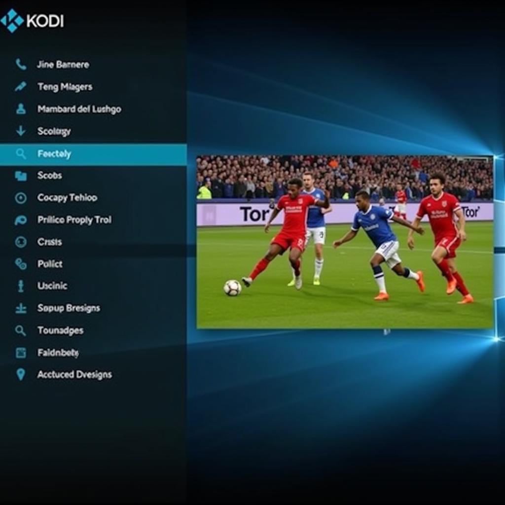 Live Football Streaming on Kodi