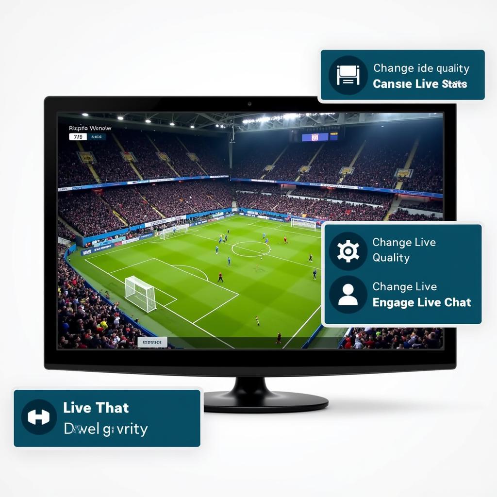 Live football streaming platform interface