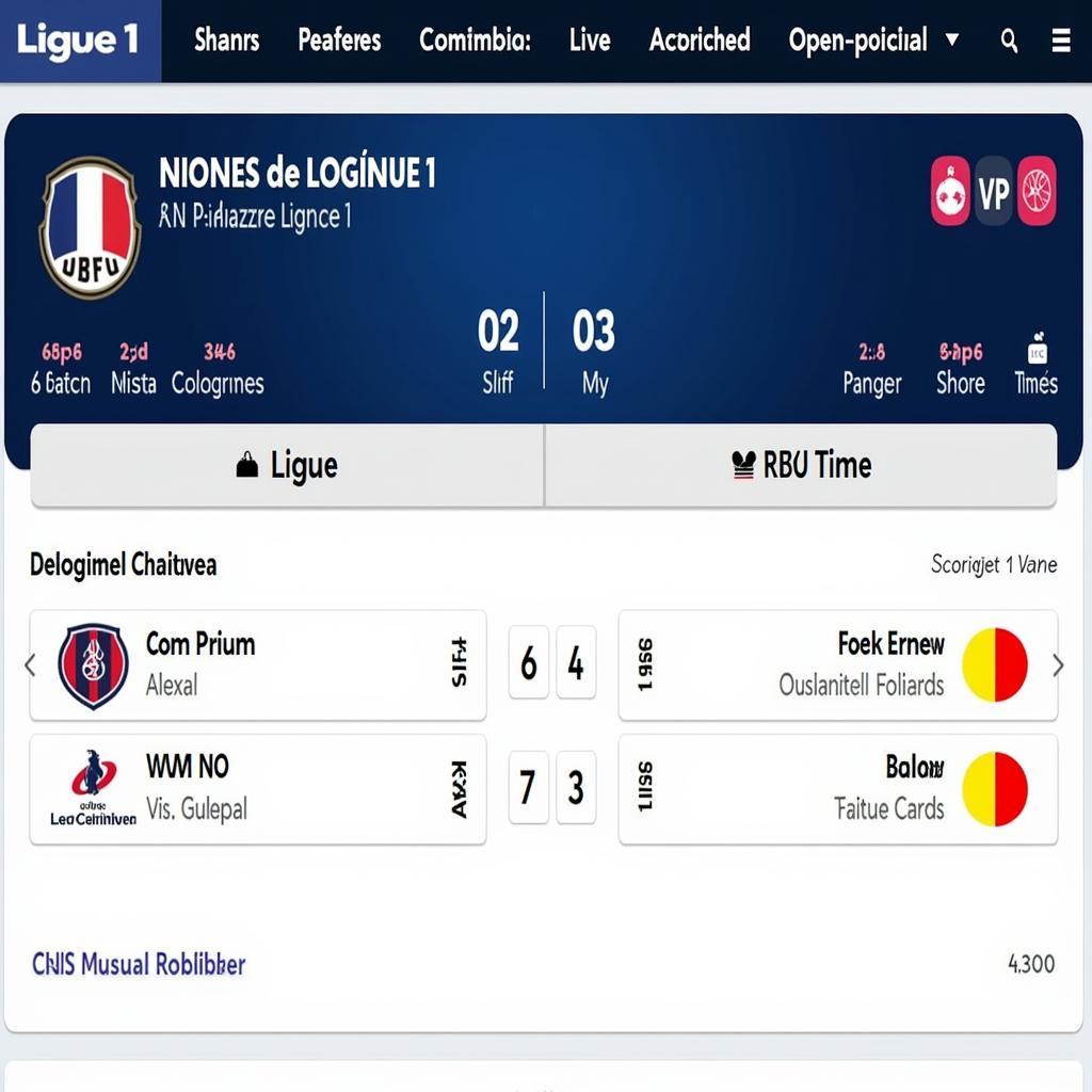 Live French Football Scores