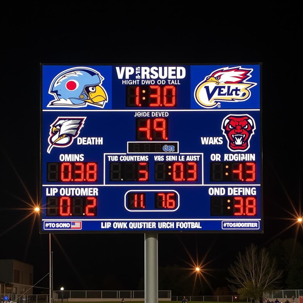 Live Oak High Football Scoreboard