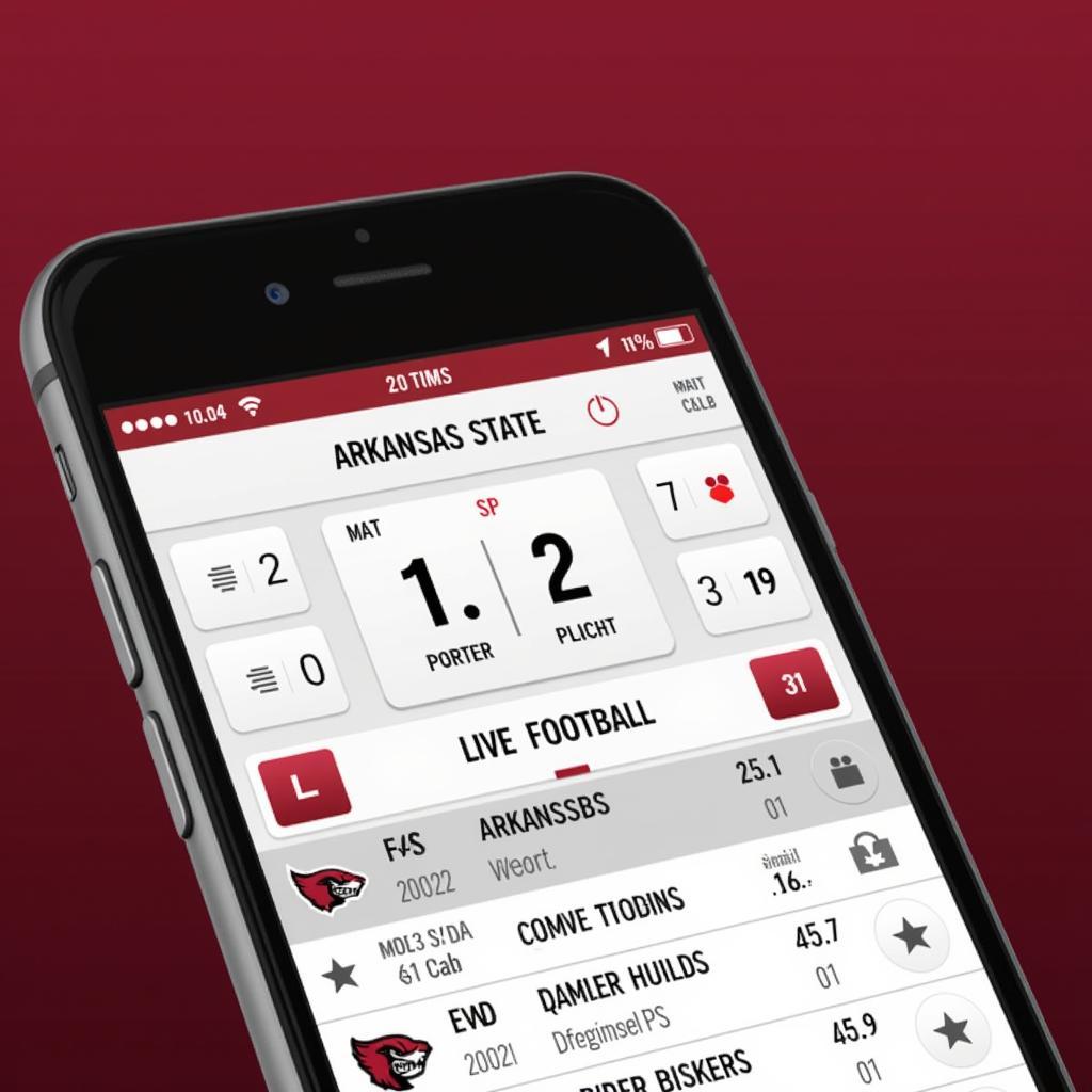 Live Score Apps for Arkansas State Football