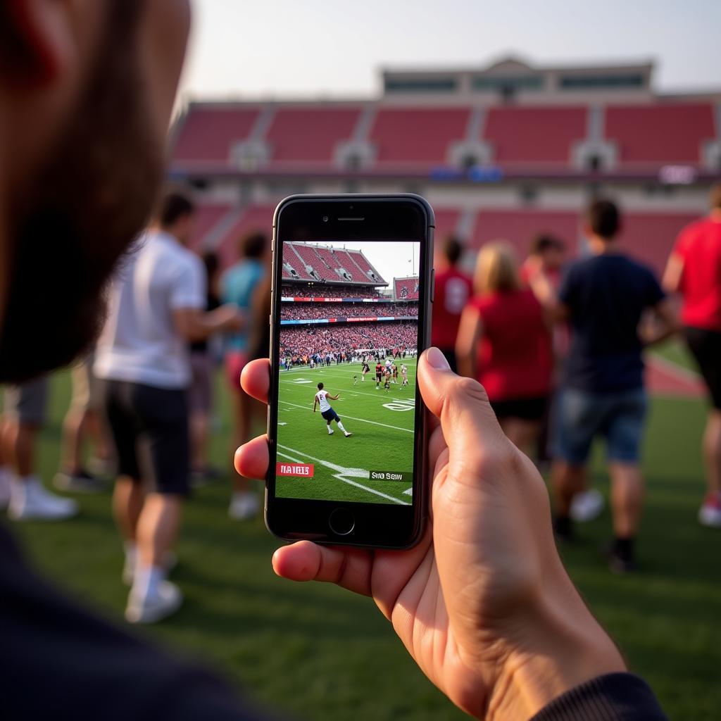 College Football Live Stream on Phone