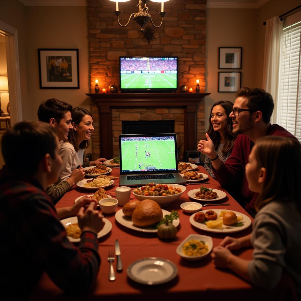 Live streaming football on Thanksgiving