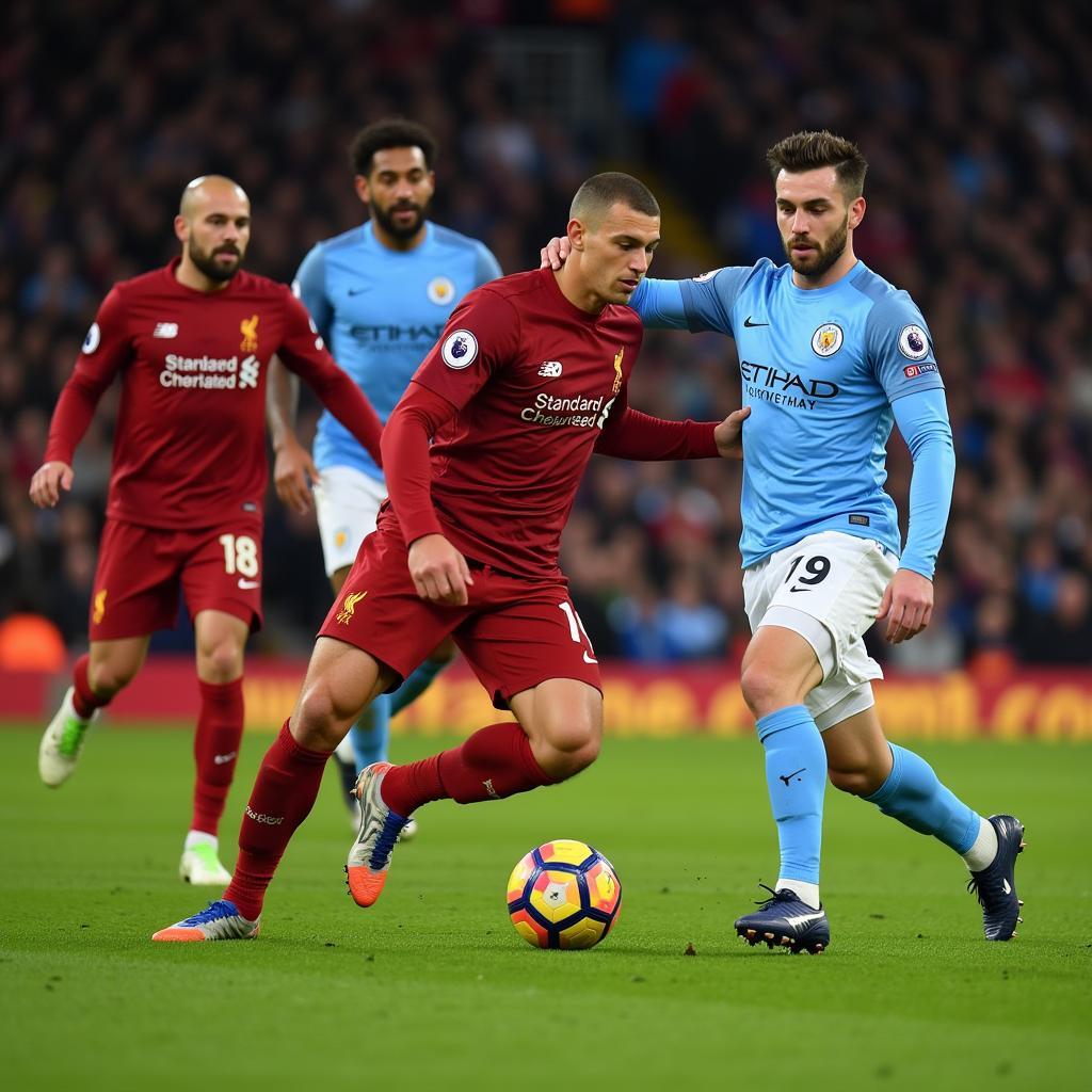 Trận đấu kinh điển giữa Liverpool và Manchester City