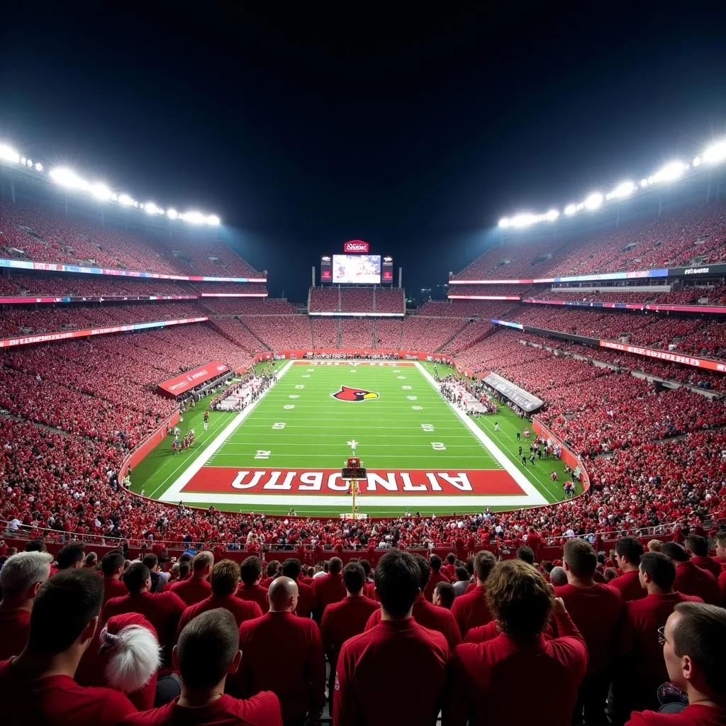 Louisville Cardinals football game at Cardinal Stadium