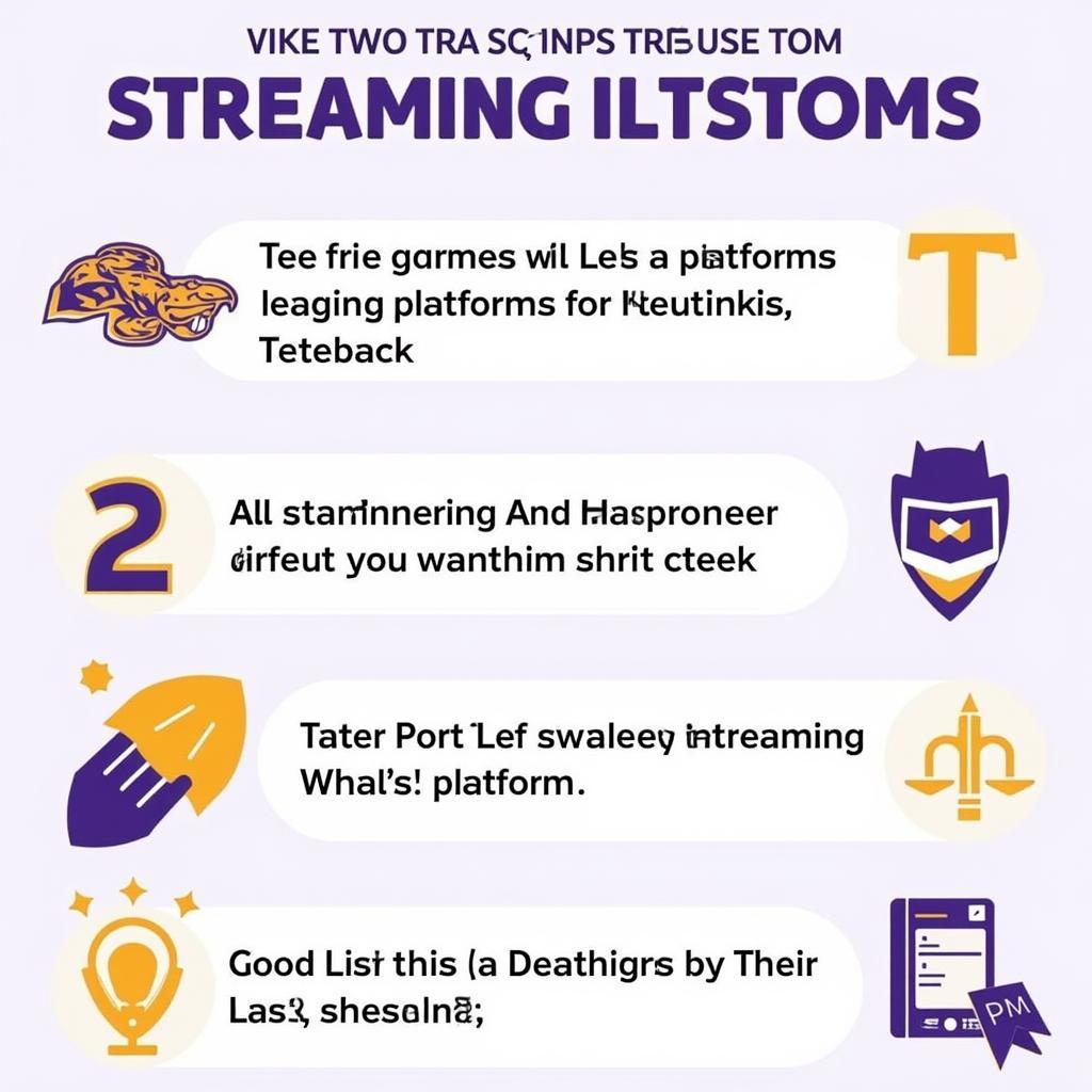 LSU Streaming Guide Infographic