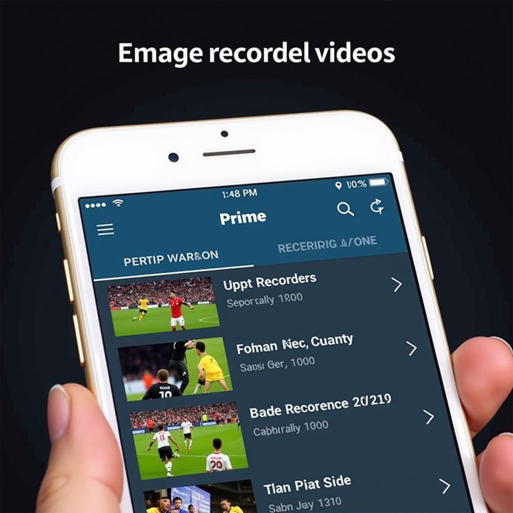 Saving and Rewatching Recorded Football Matches on Amazon Prime