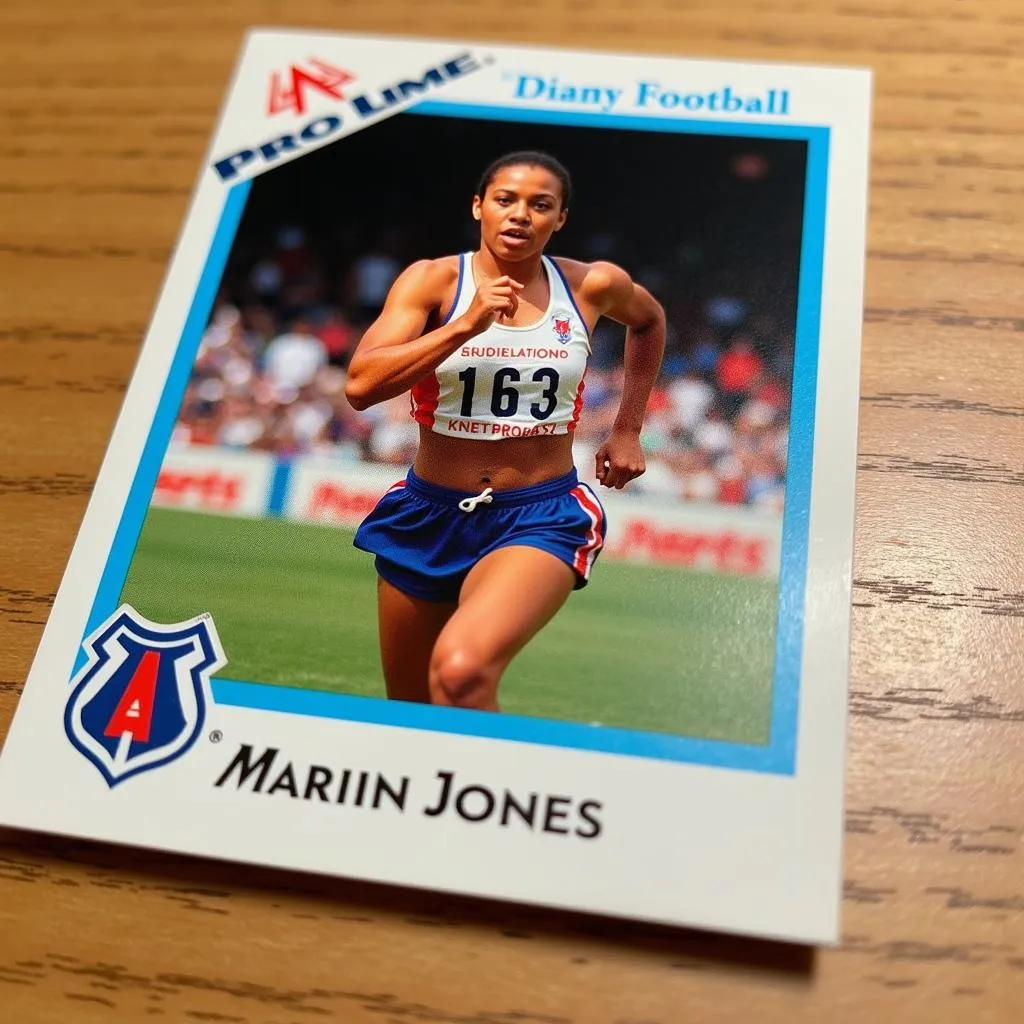 Marion Jones 1993 Classic Pro Line Live Football Card