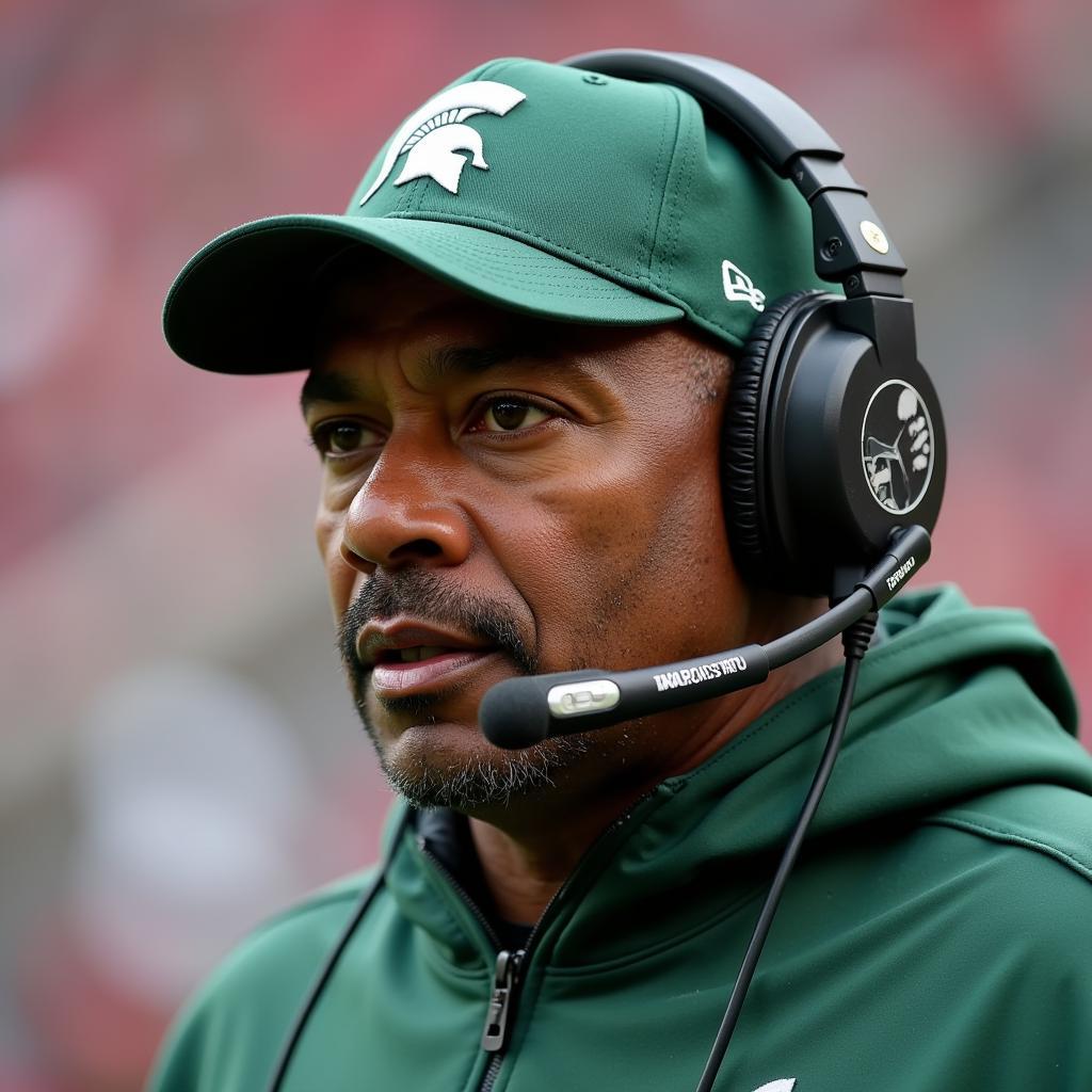 Mel Tucker coaching Michigan State Spartans