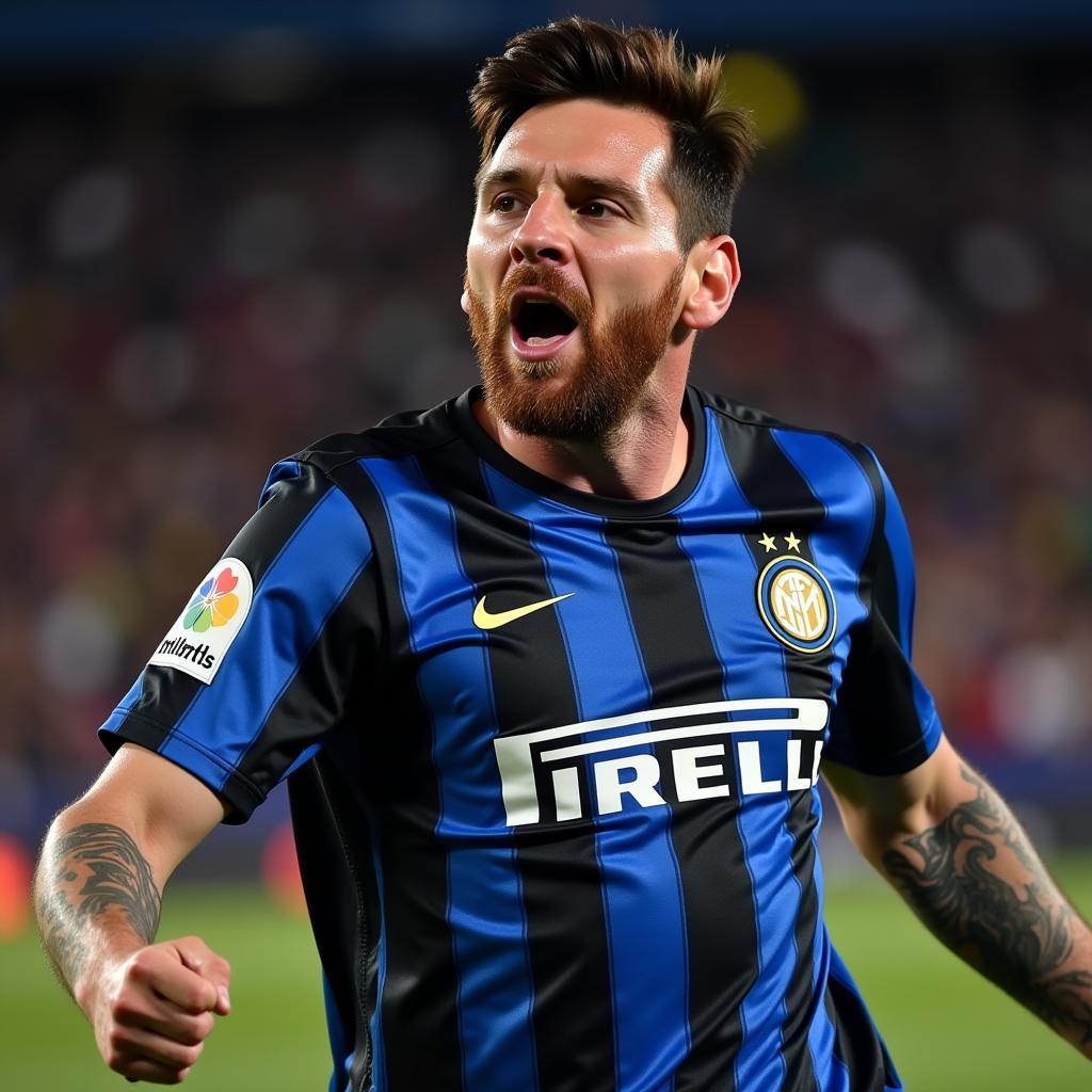 Messi ăn mừng bàn thắng trong màu áo Inter Miami