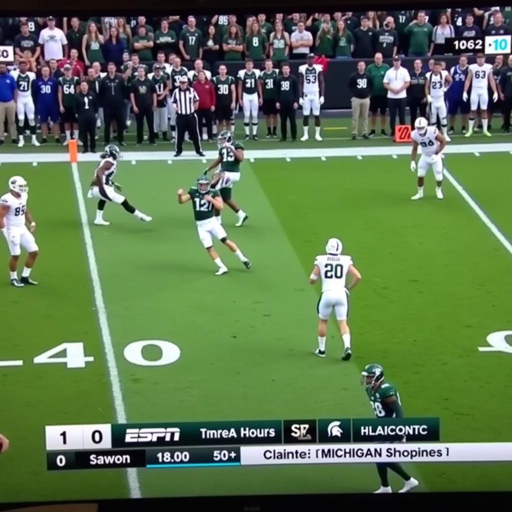 Michigan State Football Game on ESPN