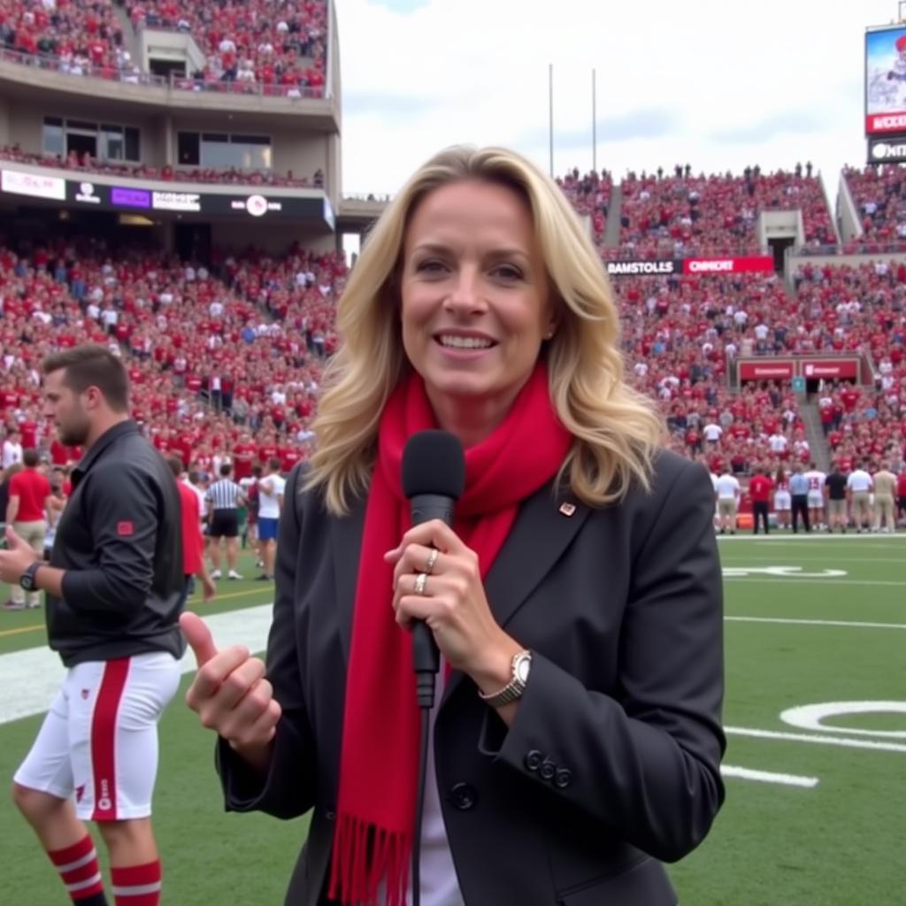 Molly McGrath reporting from the sidelines