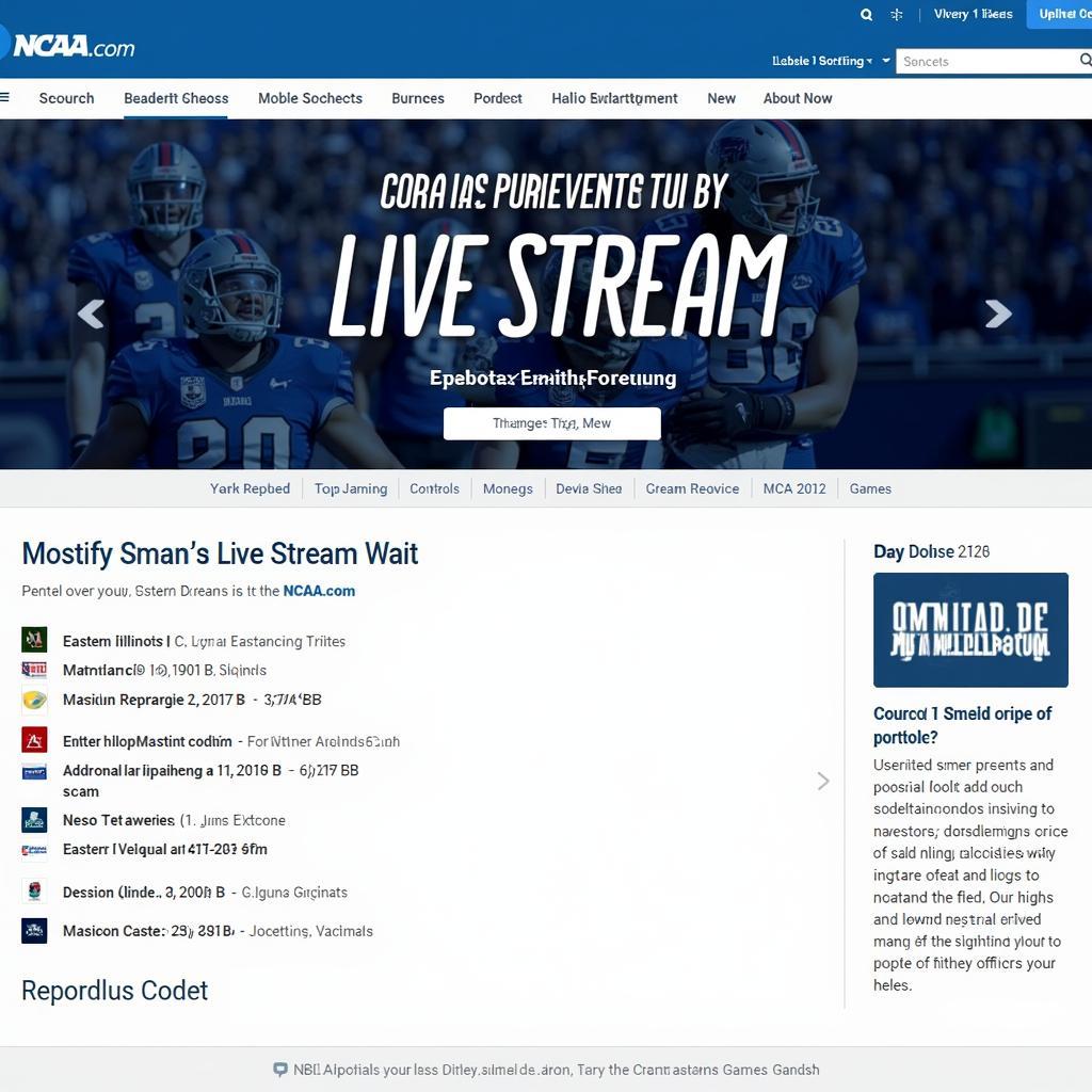 Eastern Illinois Football Live Stream on NCAA.com