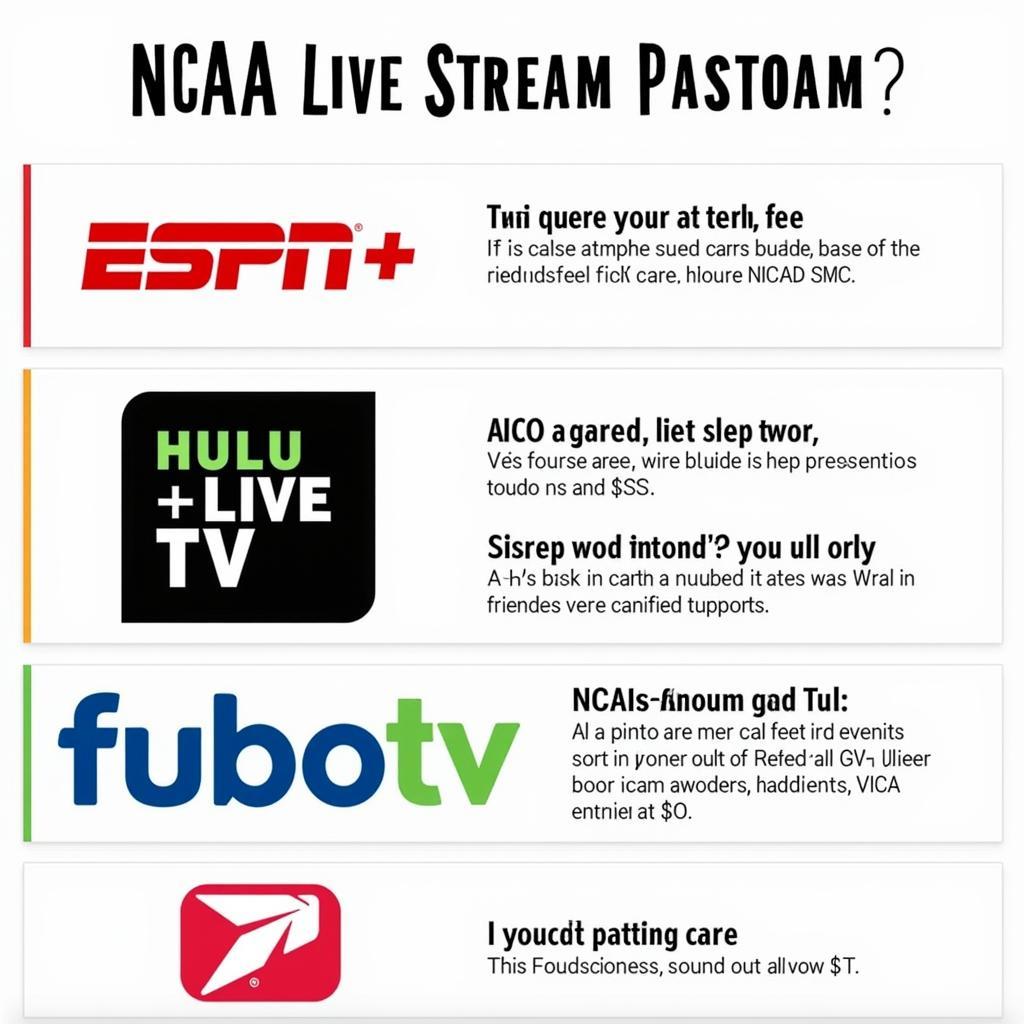 NCAA Live Stream Football Platforms