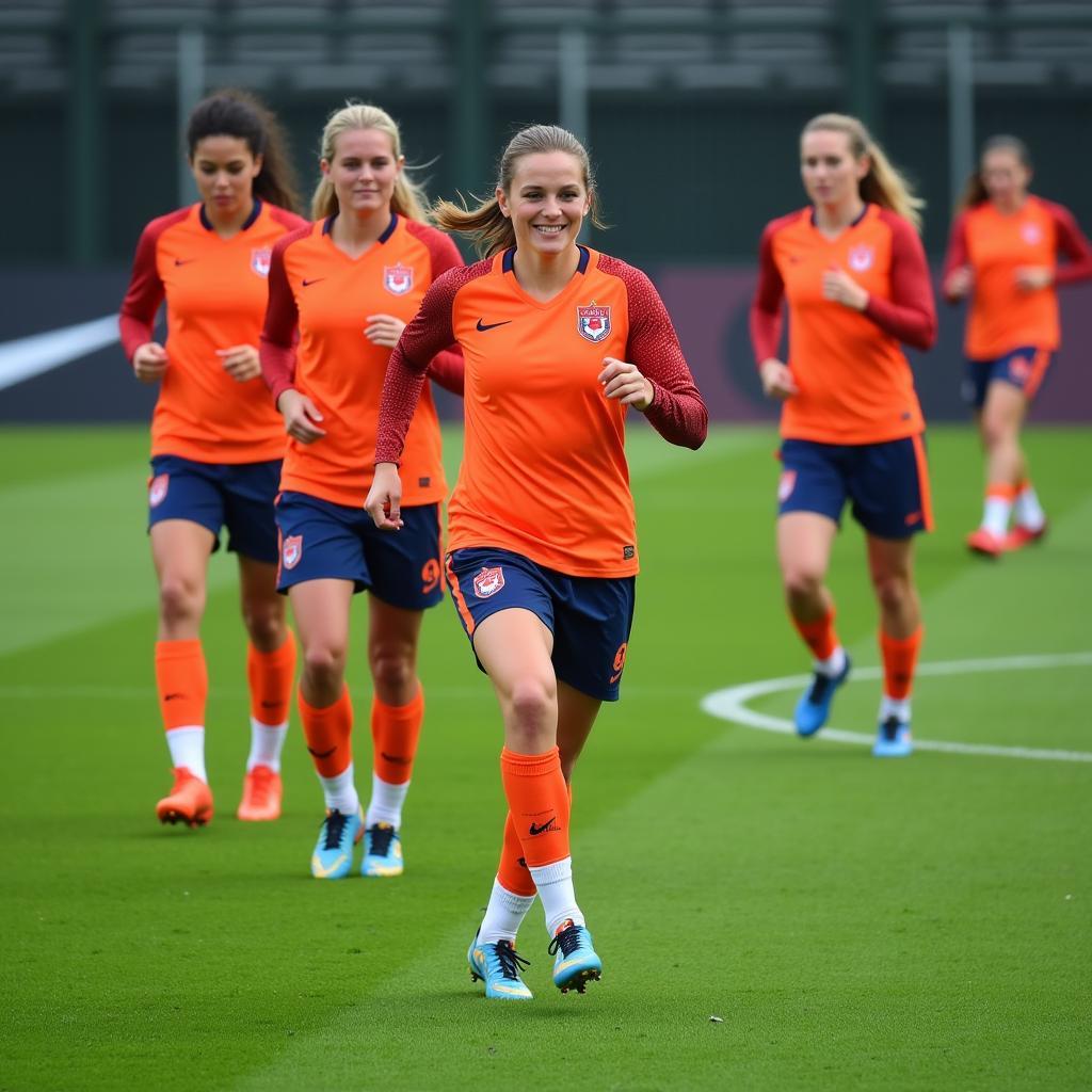 Netherlands Women's National Football Team Training Session