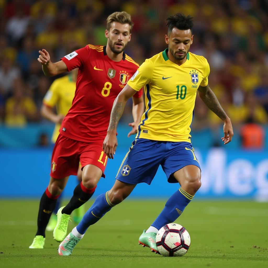 Neymar dẫn dắt hàng công Brazil