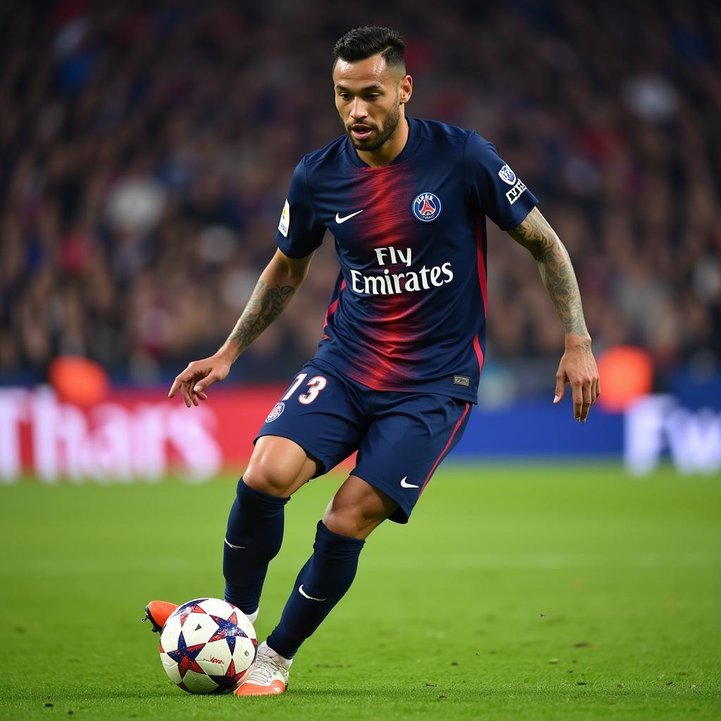 Neymar in action for Paris Saint-Germain