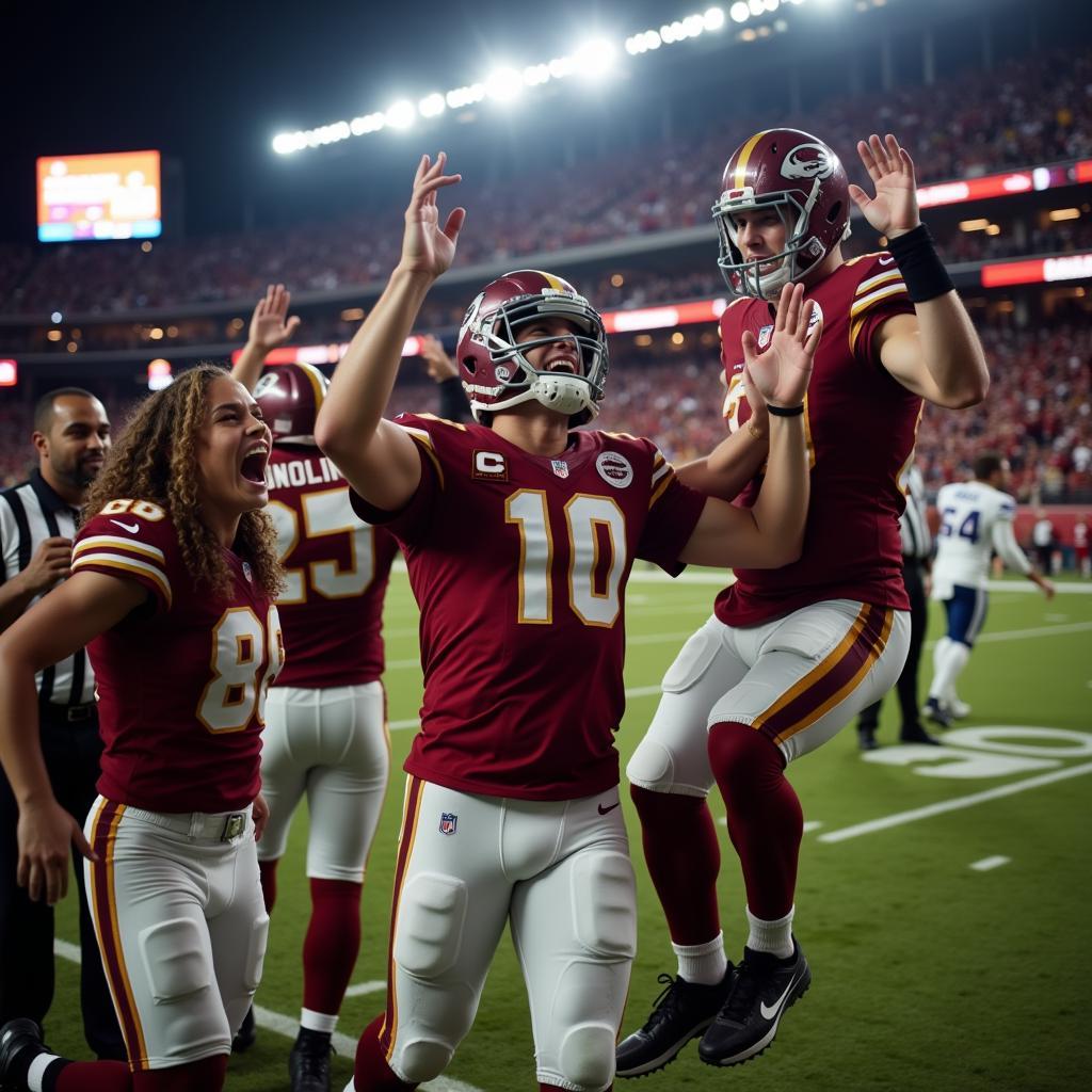 NFL Fans Celebrating