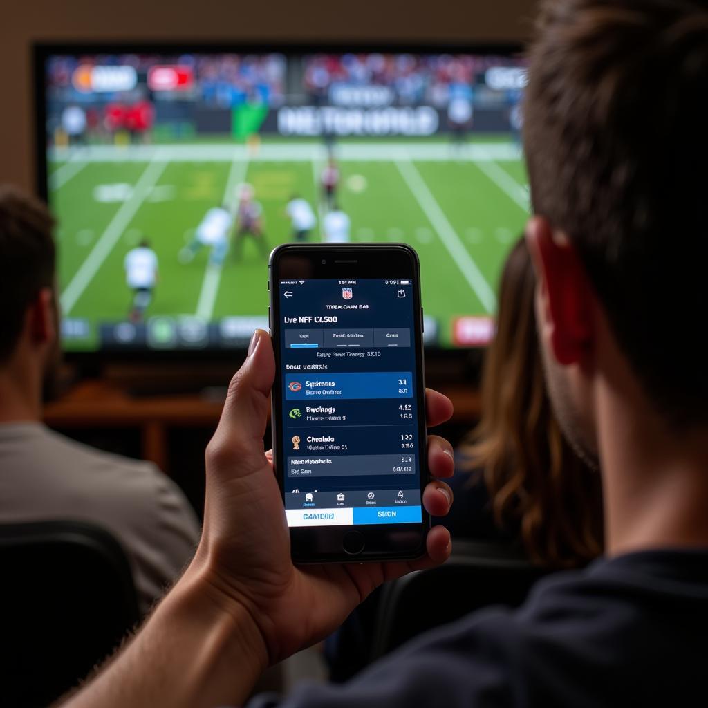 Live NFL Scores on Smartphone