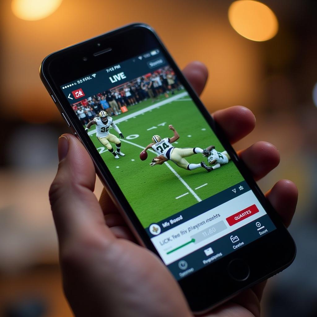 NFL Mobile App Live Game