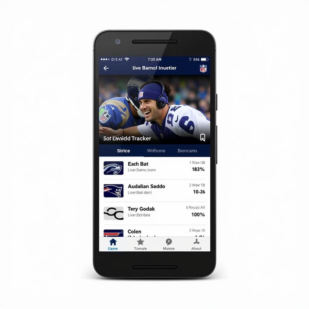 NFL Mobile App Live Scores