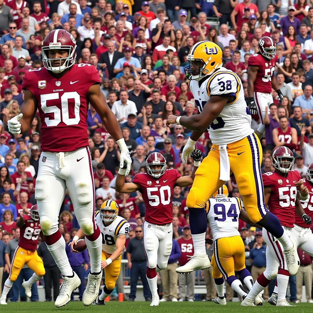 Những khoảnh khắc đáng nhớ Alabama vs LSU